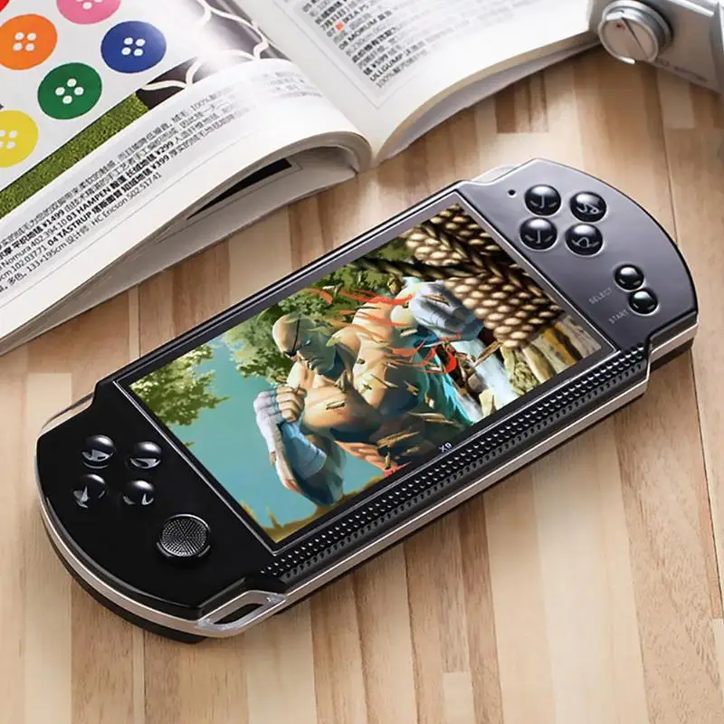 CoolBaby X9 портативная игровая консоль 8GB Видео игровой плеер Поддержка 8 бит/16 бит/32 бит встроенный 300 игр ретро-консоль для детей и взрослых