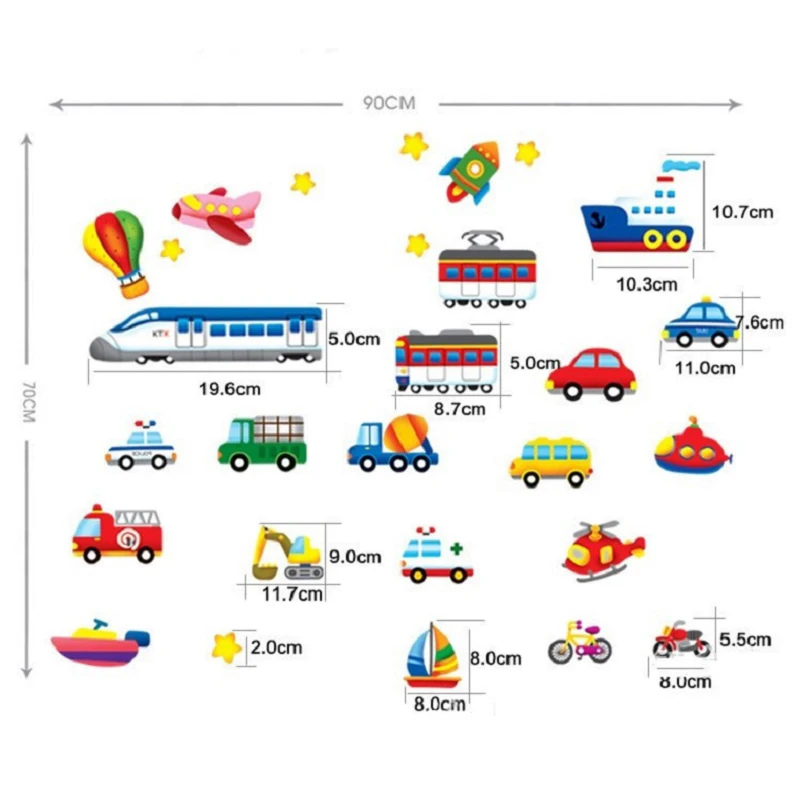 Мультяшная Наклейка на стену для свадебного зала аудитории детского сада