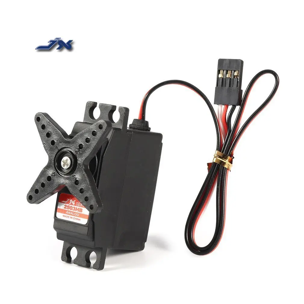 

JX PS-2503HB 4.8V-6V High-Voltage 0.10sec/60 3.35kg Analog Plastic Gear Servo Metal Case for 1/12 RC Car