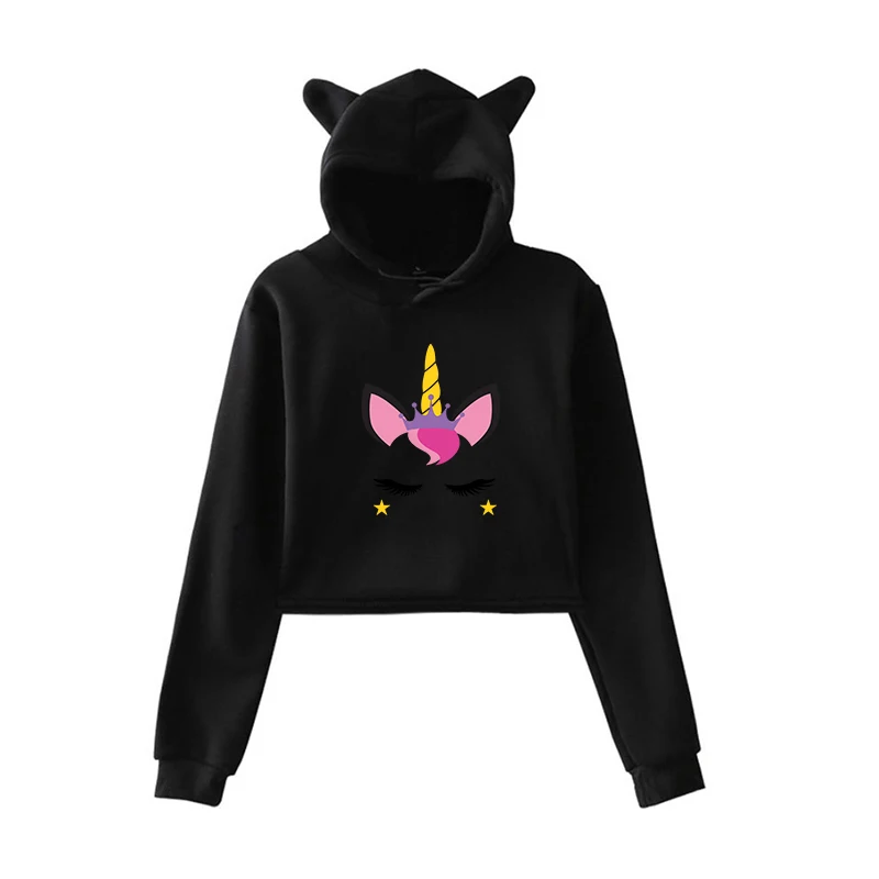 Kawaii Hoodie 9 Новое поступление с принтом «Единорог», женские толстовки с капюшоном; сезон осень-зима с длинным рукавом с капюшоном дамские свитшоты дропшиппинг Спортивная Harajuku пуловер - Цвет: Kawaii Hoodie 9