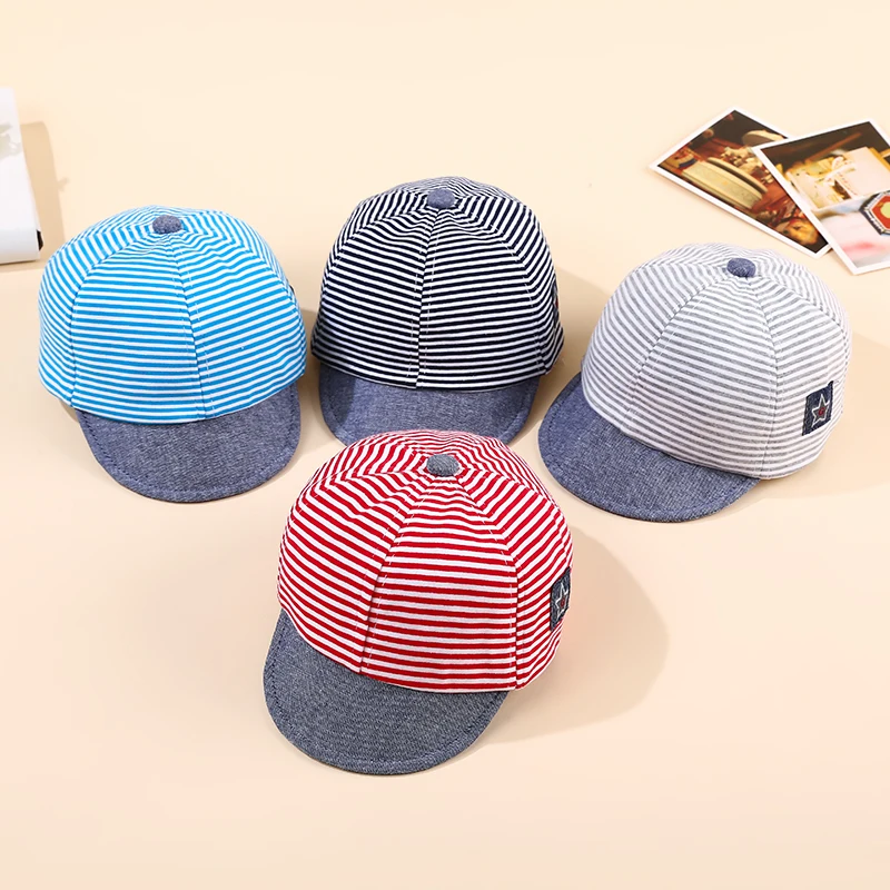 Baby Kids Visor Cotton Baseball Cap Newborn Boy Girl Star Letter Printed Hats