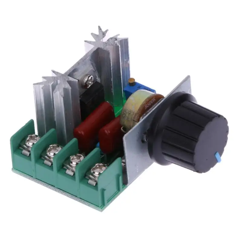 AC 220 В 2000 Вт Высокая мощность тиристорный диммер термостат регуляторы напряжения электронный регулятор напряжения регулятор скорости Диммер