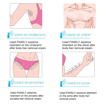 

Pansly Herbal Permanent Hair Growth Inhibitor After Hair Removal Spray Repair Nourish Essence Liquid Face Hair Remover Gentle