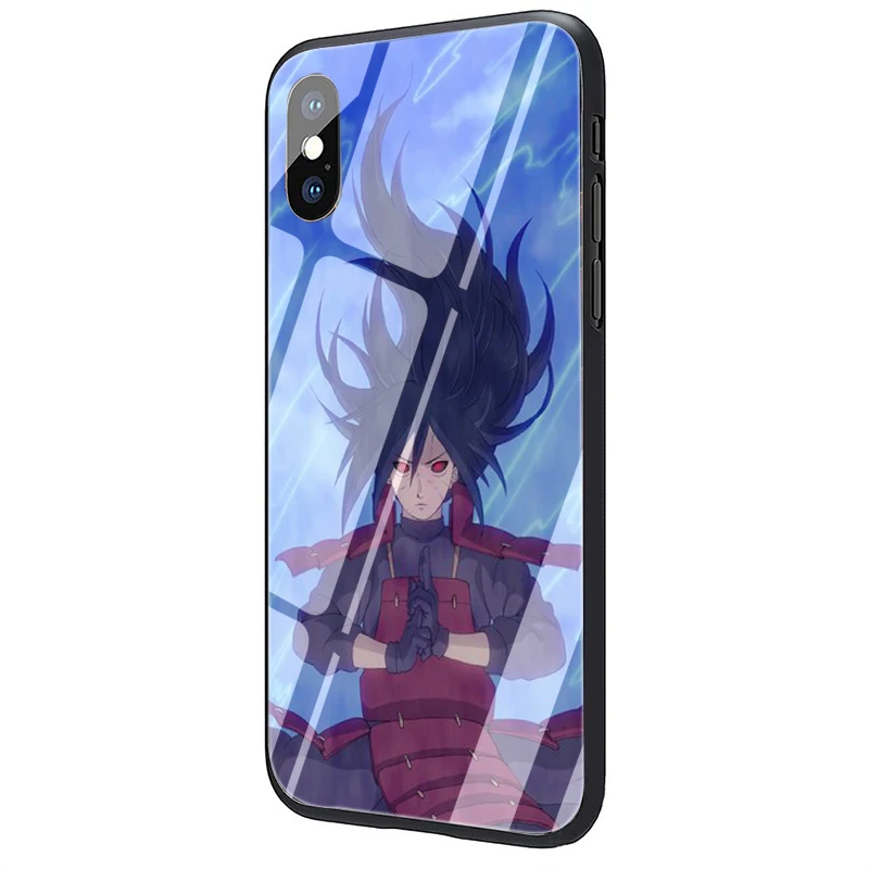EWAU madara Uchiha Наруто закаленное стекло чехол для телефона iPhone 5 5S SE 6 6s 7 8 plus X XR XS 11 pro Max - Цвет: G11