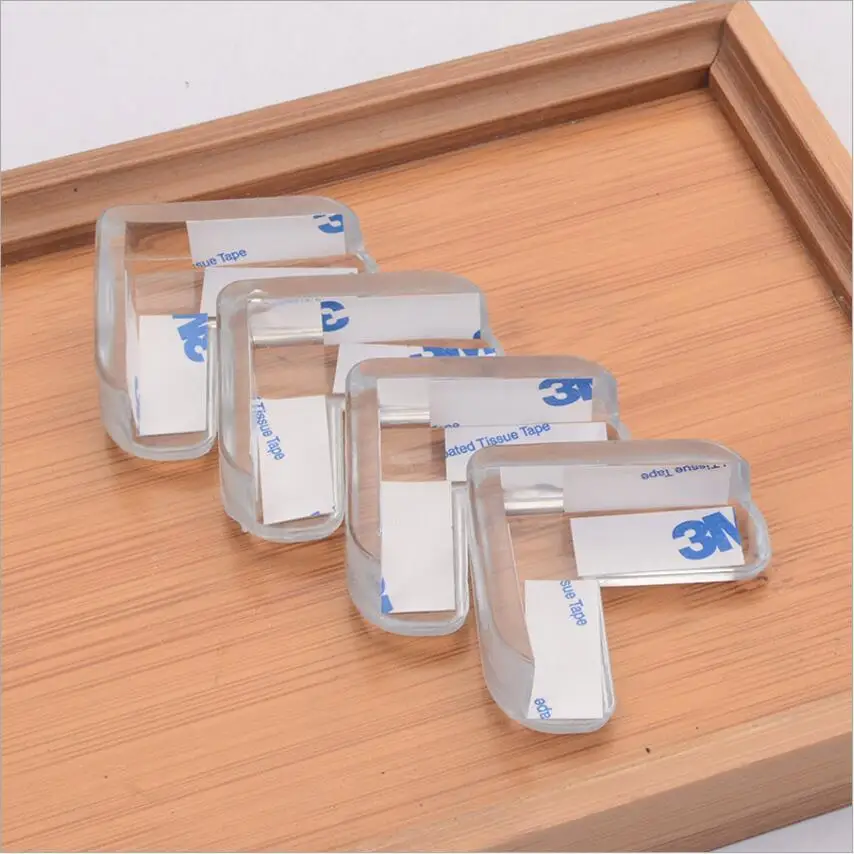 4 PC Colour 1 Стеклянный край стола защита на мебель полосы ужасов Краш бар угловая защитная лента из пенки столкновения 1 м ясные Защитные устройства для детской безопасности - Цвет: 4 PC Colour 1