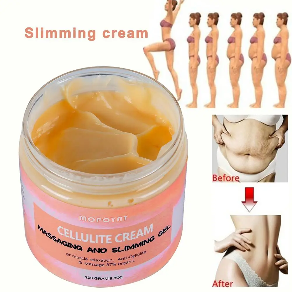Queimador de Gordura Perda de Peso Novo Corpo Emagrecimento Creme Anti Celulite Cremes Perna Cintura Eficaz Gordura Queima 227g 2021 10 Tratamentos esfoliantes e p corpo