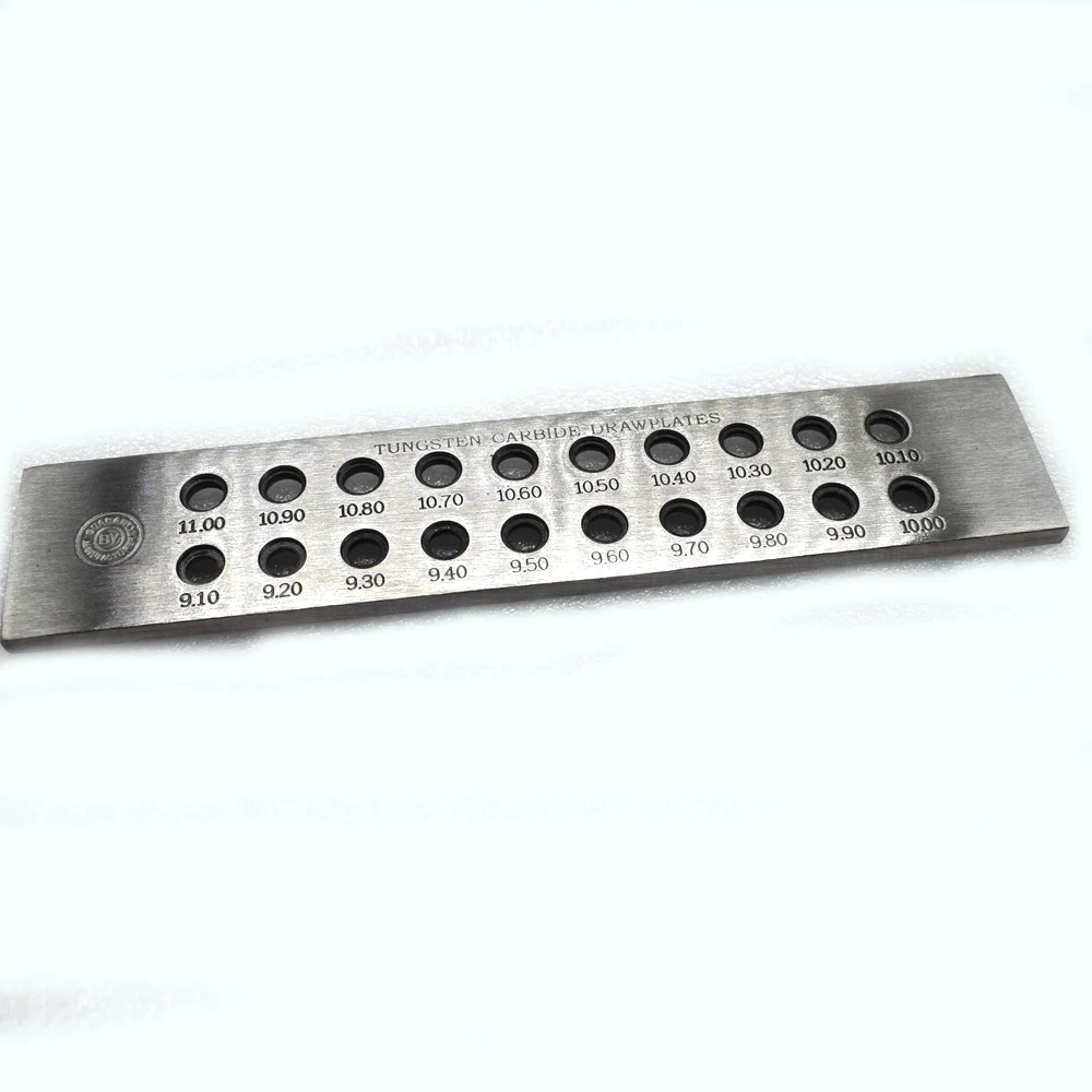

Jewelry Tools Wire Draw Plate 20 Holes Tungsten Carbide Wire Drawplate 9.0-11.0mm 11.10-13.0mm