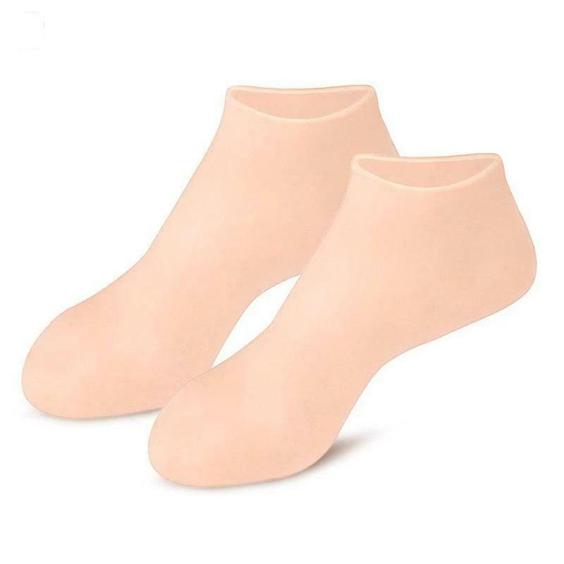 2Pcs Silicone Feet Care Socks Moisturizing Gel Heel Thin Socks Foot Skin Care Protectors Foot Tool Cracked Skin