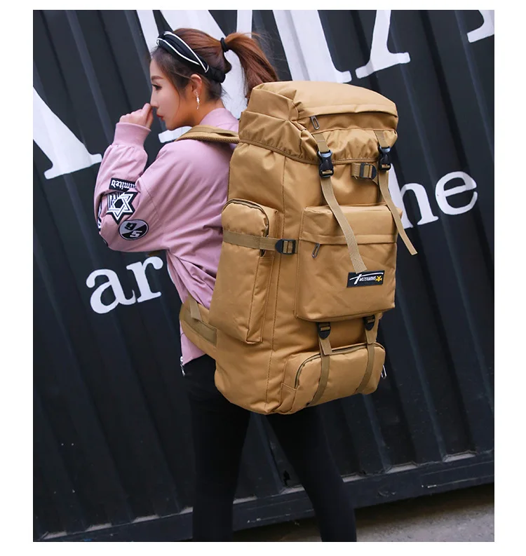 80L водонепроницаемый Камуфляжный тактический военный рюкзак армейский походный кемпинг рюкзак дорожный рюкзак для спорта на открытом