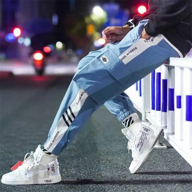 

5XL Hip Hop Thin Streetwear Pants Men Jogger Ankle-Length Harem Pants Men Clothes 2019 Summer Joggers Trousers Men Pants Casual