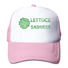 Салат, вкус печали сетки бейсбольная Кепка унисекс Дальнобойщик стиль шляпа розовый
