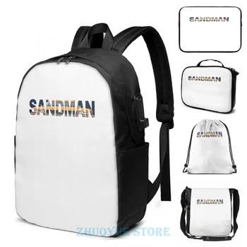 

Funny Graphic print Sandman Panelvan - Car Graphic USB Charge Backpack men School bags Women bag Travel laptop bag