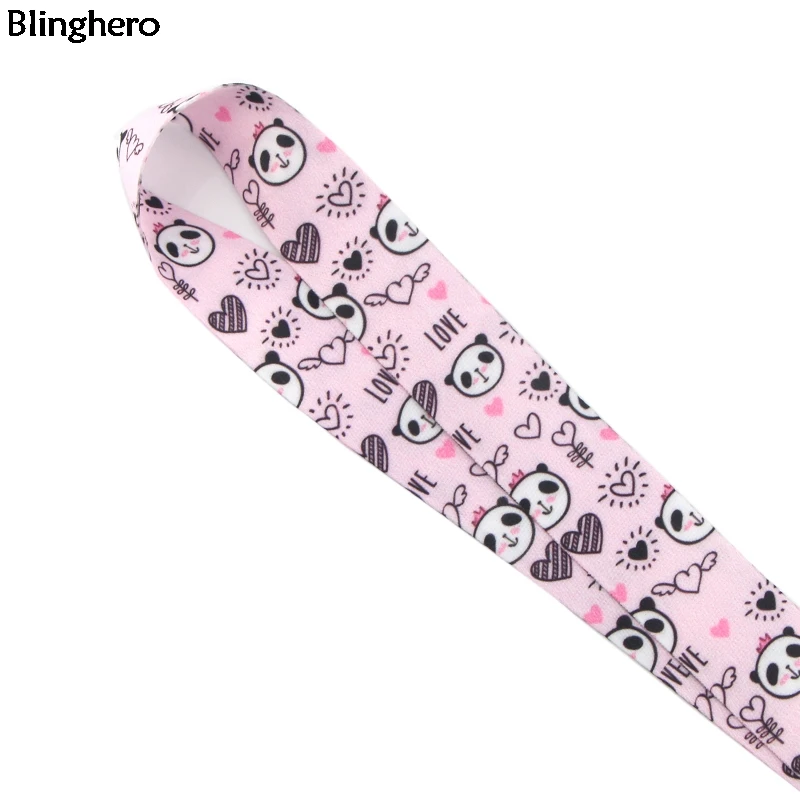 Blinghero мультфильм панда Lanyards Kawaii Мобильный телефон ключи ремешок держатель телефона USB значок шеи ремень Висячие веревки ремешки BH0238