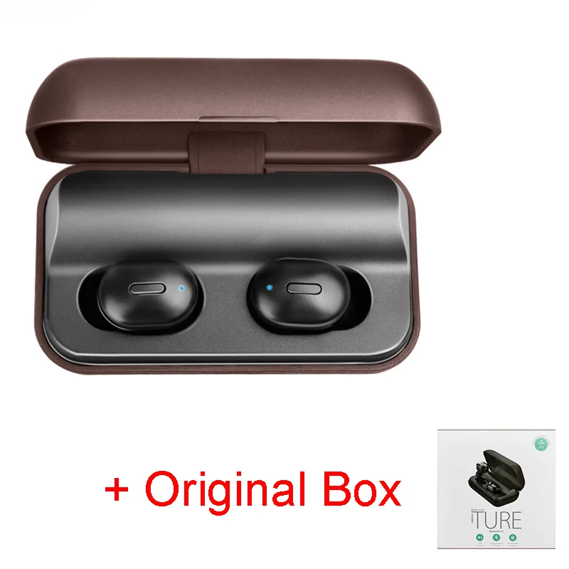 Original Box Brown XPOKO TWS bluetooth-наушники 5,0 с 2600 мАч зарядным чехлом водонепроницаемые беспроводные bluetooth-наушники гарнитуры с микрофоном для телефона - Цвет: Original Box Brown