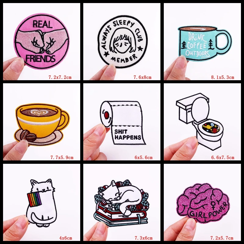 Description Picture 6 of itemSmash the patriarchy Embroidered Patches On Clothes Applique Cartoon Feminist Patch Iron On Patches For Clothing Letter Badges