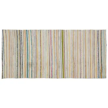

Handmade Multicolor Vintage English Striped Rug Area Rug 116x246 Cm-3'10''X8'1''