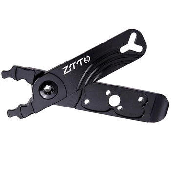 

4 In 1 Bicycle Master Link Plier Black Easy Install Tire Lever Aluminium Alloy Multifunctional Buckle Removal Repair Tool