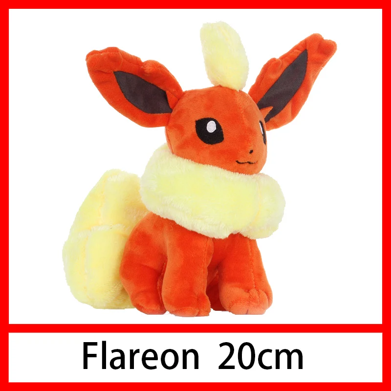 Пикачу Squirtle Charmander Bulbasaur Eevee Jigglypuff Mewtwo плюшевый снорлакс кукла мягкая чучела Подвеска Дети Детские игрушки Подарки - Цвет: Flareon 20cm