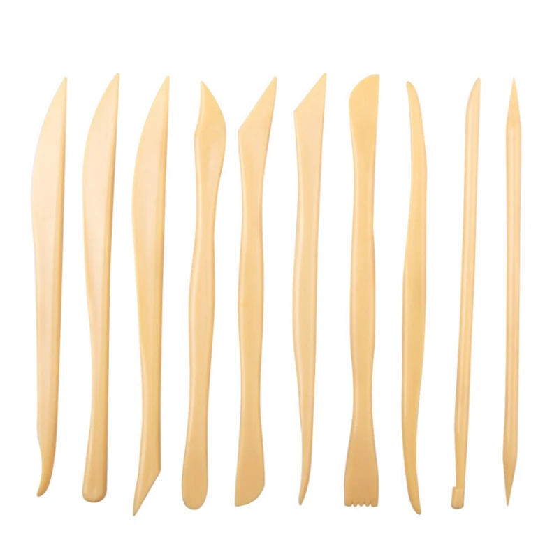 Pottery tools modeling tools 10Pcs/Set Pottery Clay Sculpting Polymer Modeling Carving Tools DIY Craft Kit 15.8cm