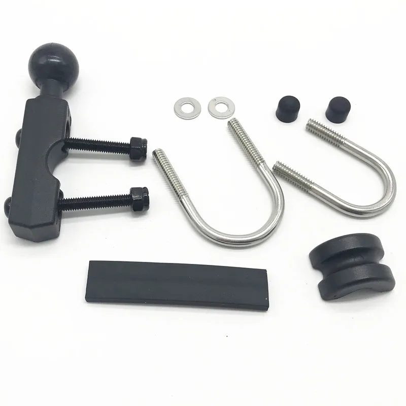 Aluminum Long Plate Type Motorcycle Handlebar and Pump Base Mount Holder with 1 inch Ball for gopro garmin | Автомобили и
