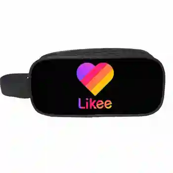 

3D Print "LIKEE 1 (Like Video)" Pencil Case Women Russia Likee Pencil Box Girls Cosmetic Cases Makeup Bag School Supplies Girls