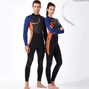 

Wetsuit Swimsuit Men Coverall 3MM SCR Neoprene Swimwear Female Diving Thick Warm Snorkeling Surfing Sunscreen jellyfish Women