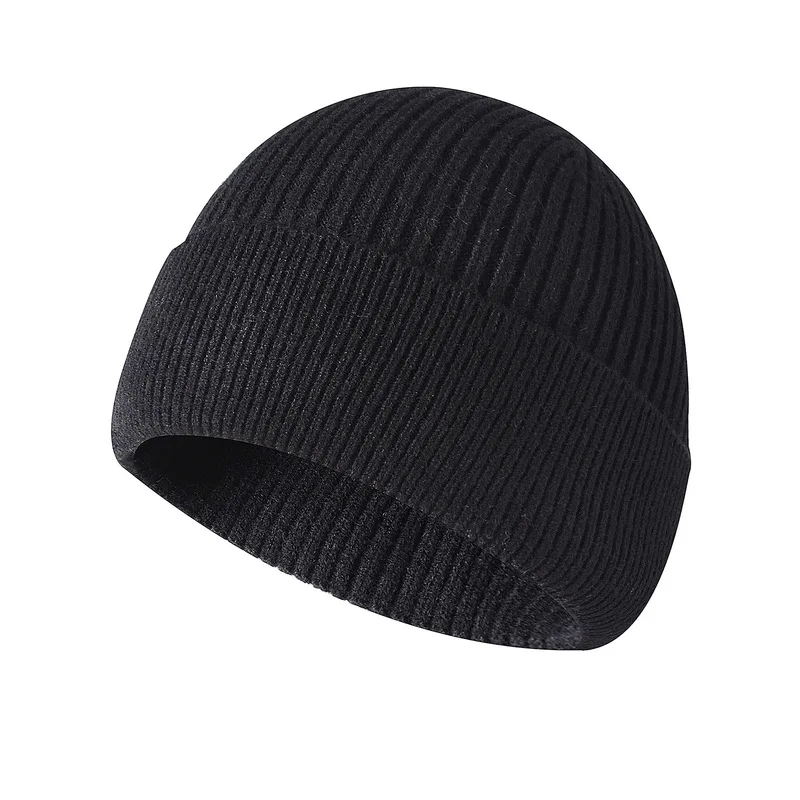 mens skully beanie Simple Men Skullies Fall Winter Hats for Women Knitted Solid Skullies Cool Couples Yuppie Beanies Thin 2021 New Unisex Hats skully with brim