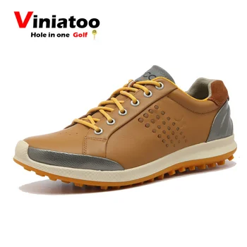 

New High Quality Golf Shoes Men Anti Slip Spikless Walking Shoes for Golfers Genuine Leather Golf Sneakers Mens Footwear