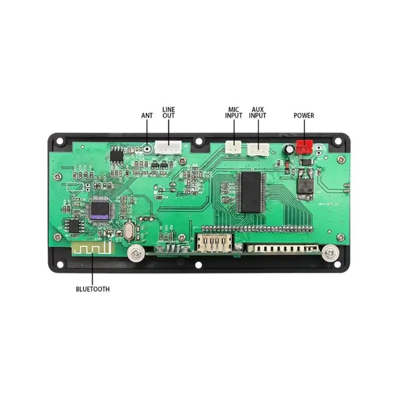 12V ЖК-дисплей Bluetooth MP3 декодер доска WAV, WMA декодирования MP3 плеер модуль Поддержка FM радио AUX USB с папка