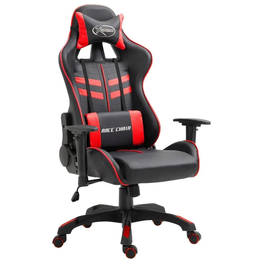 vidaXL Ergonomic Computer Gamer Chair Home Cafe Chair With Footrest Height-Adjustable Design Office Chair Furniture