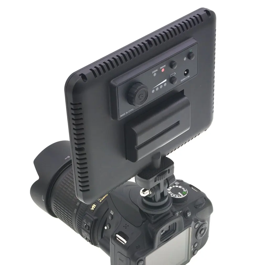VLD-P116 LED Slim LCD Bi-Color Dimmable Studio Video Light battery + charger LED photography light Set