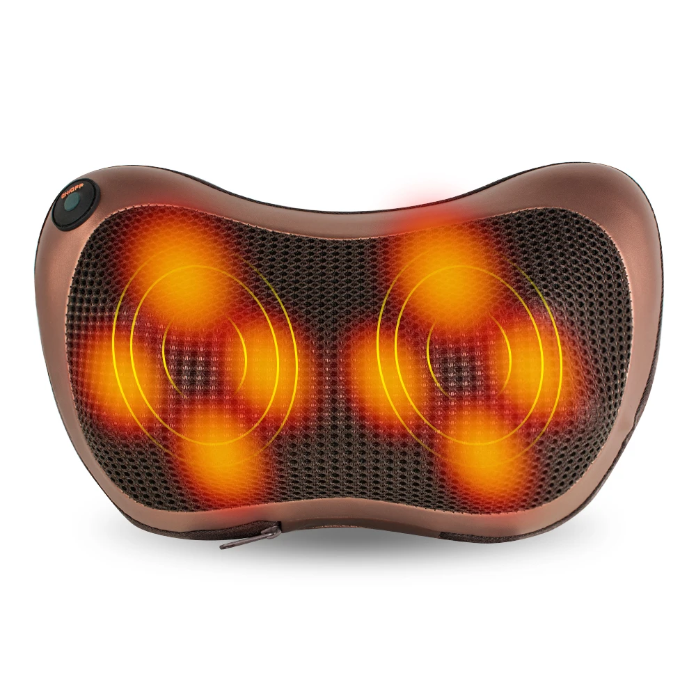 

Shiatsu Back Neck Massage Pillow with 8 Heated Rollers