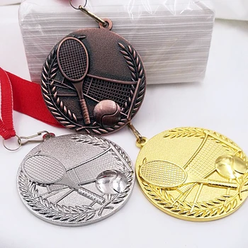 

Hot sale 3pcs tennis medals tennis competition medal awards tennis club medal sport medals