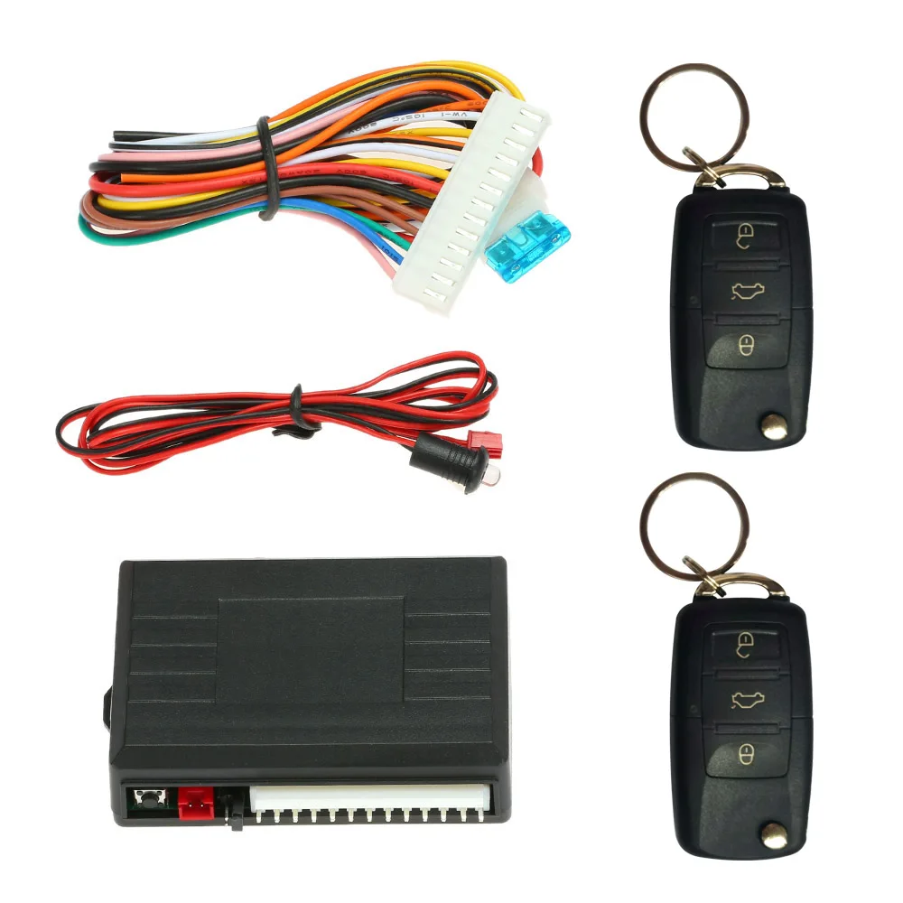 Car Keyless Entry Door Lock Locking System Remote Central Control Locking with LED Indicate Light for VW Volkswagen LUPO POLO