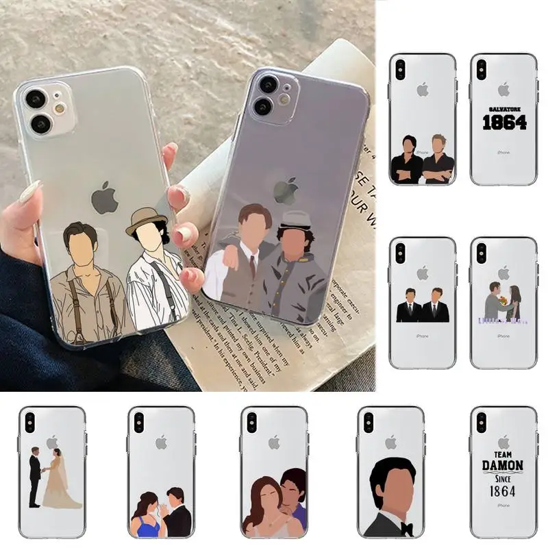 LVTLV Дневники вампира Стефан Деймон Сальваторе чехол для телефона iPhone 11 12 13 mini pro XS