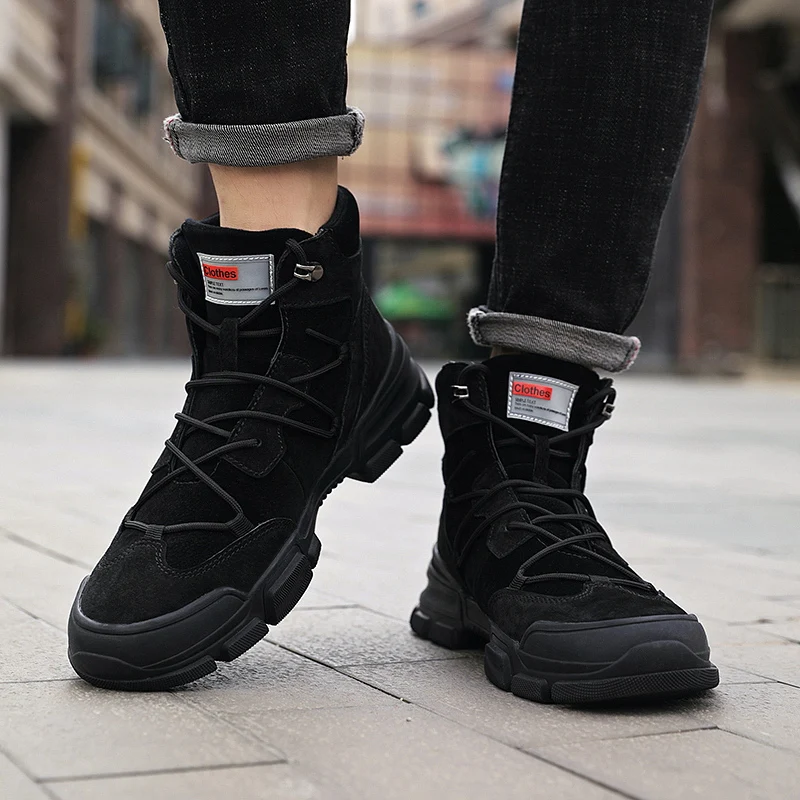 Модные мужские ботинки; Botas De Hombre; зимние ботинки; мужские теплые удобные ботильоны для мужчин; Erkek Botlari; уличные кроссовки для мужчин