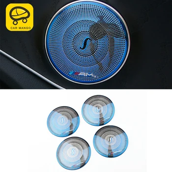 

CarManGo for Mercedes Benz C Class W205 GLC 2016-2019 Auto Car Door Loudspeaker Sound Frame Trim Cover Sticker Accessories