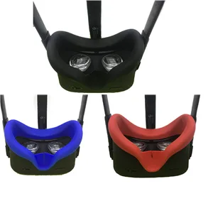 Мягкая силиконовая маска для глаз против пота, чехол для Oculus Quest VR, очки унисекс, светильник против утечки, блокирующий покрытие для глаз - изображение