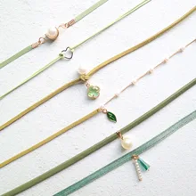 Сердечко, любовь, ожерелье для женщин, кружевное бархатное короткое ожерелье с ключицей, модное Ювелирное Украшение для девушек, милое ожерелье с подвеской