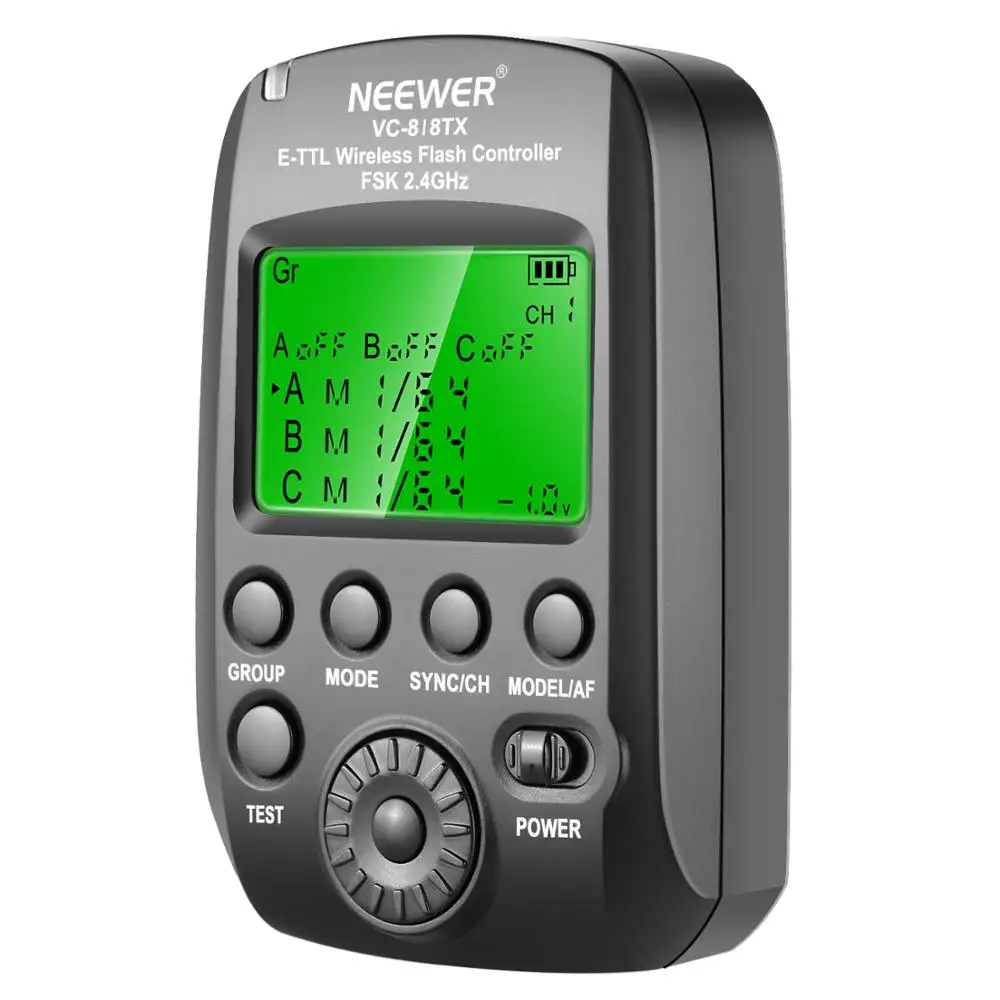 Neewer VC 818TX 2 4G беспроводной триггерный передатчик вспышки для камеры Nikon/Sony + Vision 5