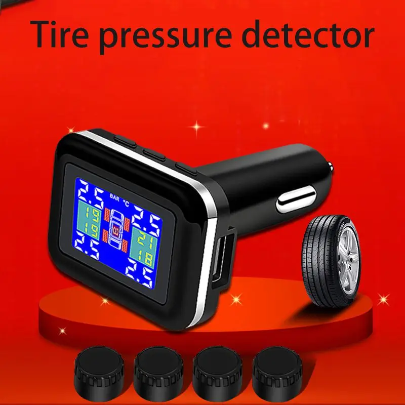 Automatic Professional Wireless TPMS Universal Tire Pressure Control System With USB Socket | Автомобили и мотоциклы
