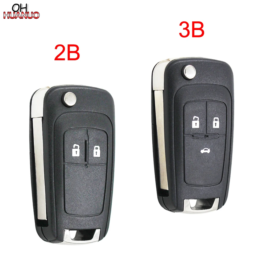 Custodia Telecomando Chiave Auto 3 Pulsanti In Plastica E Metallo Per OPEL VAUXHALL Astra J, Orlando, Cruze, Insignia E Affini