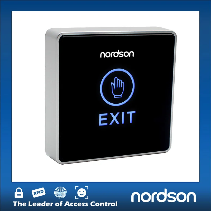 Nordson дверной Выход кнопочный сенсорный переключатель Push-Release для системы контроля доступа светодиодный индикатор выхода нет, NC, COM