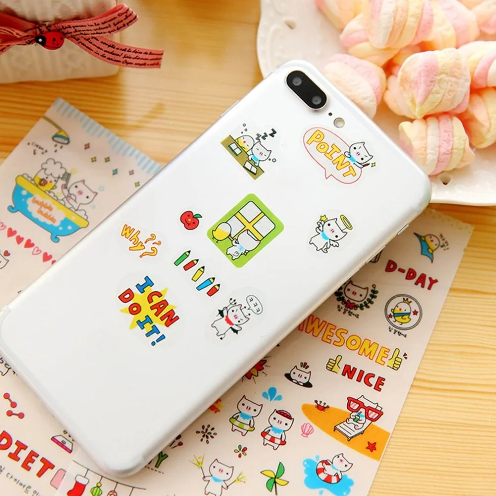 

Funny Small Cartoon Pig Diary Stickers DIY Scrapbooking Decoration Stationery Sticker Pack For Mobile Phone School Supplies