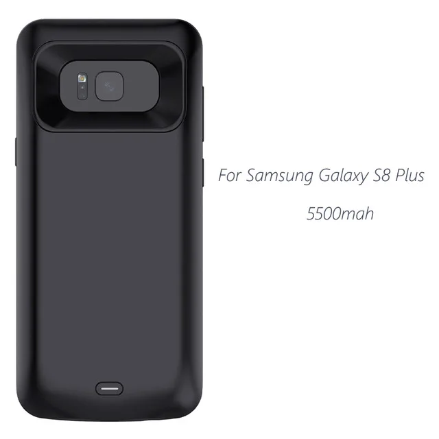 black Новинка для samsung Galaxy S9 S8 Plus power Bank Мягкий ТПУ чехол для зарядки телефона чехол для зарядного устройства/чехол для аккумулятора - Цвет: black