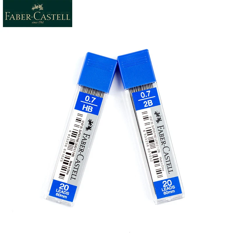 Faber Castell Graphite Lead Mechanical Pencil Refill Automatic Replace Pencil Lead Erasable 0.5/0.7mm HB/2B Promotion 1265 1267 4