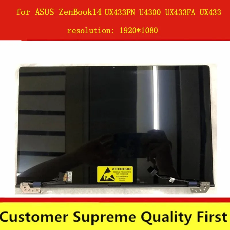 Оригинальный ЖК-экран в сборе для ASUS ZenBook 14 Lingya Deluxe14 UX433FN U4300 UX433FA UX433 с разрешением