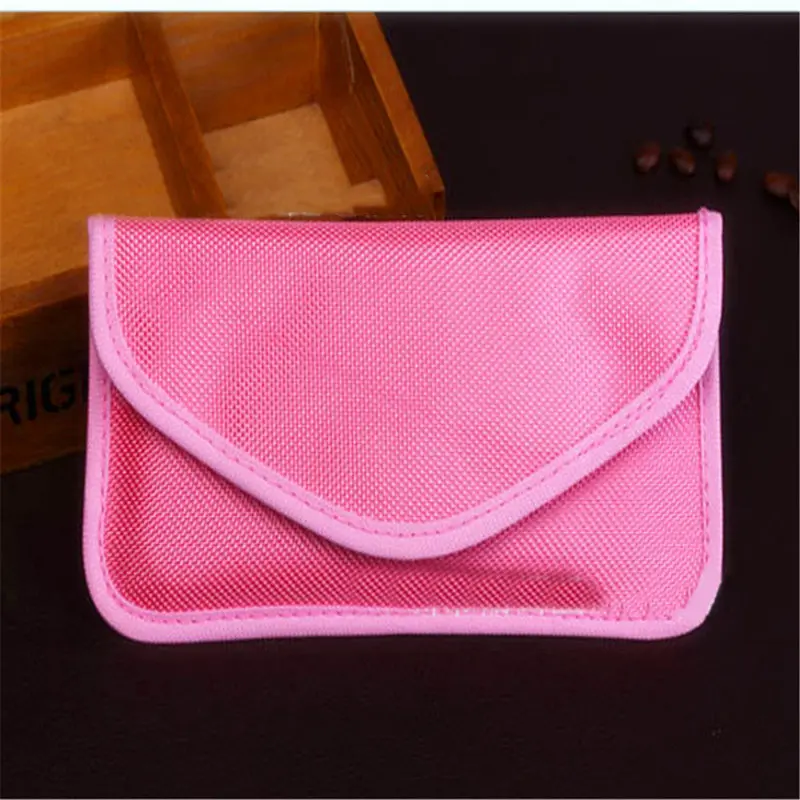 Pink Унисекс rfid кошелек портмоне Телефон Сумка Чехол для ID карты Автомобильный ключ держатель для карт чехол сигнальная Блокировка кошелек - Цвет: Pink