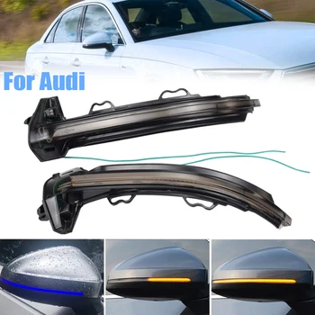 

LED Dynamic Turn Signal Blinker Flowing Water Blinker Flashing Light For Audi A4 S4 B9 A5 S5 RS4 RS5 2016-2019