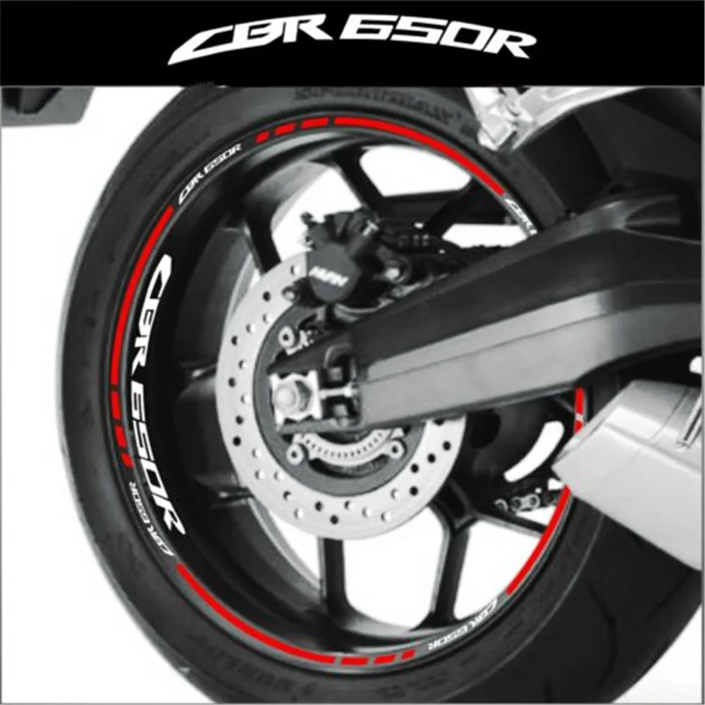 Набор наклеек для украшения шин, высокое качество, наклейка на мотоцикл, отражающая наклейка на колесо для Honda CBR650r cbr 650r